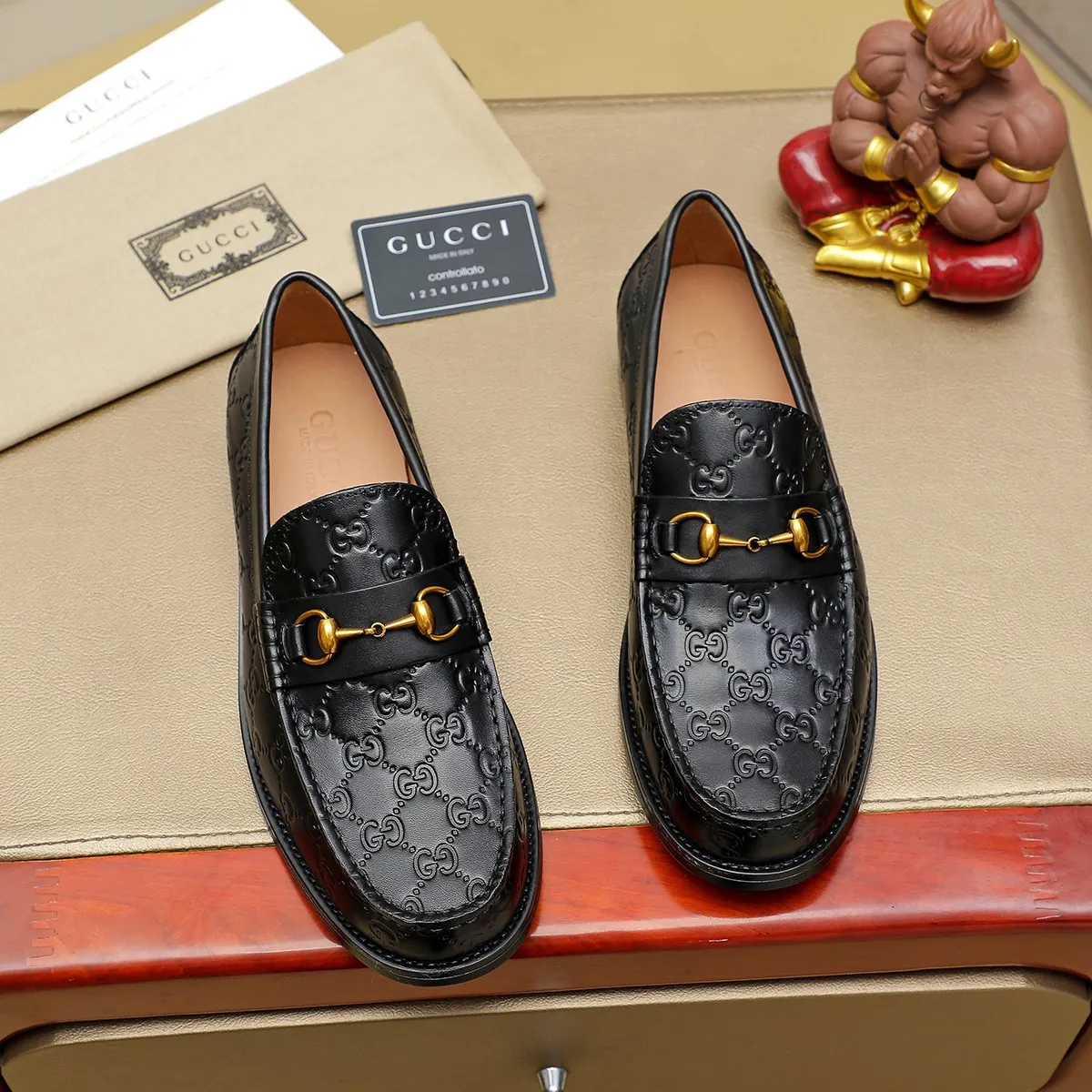Factory price 440 💰💰Gucci official website men's business formal leather shoes update💥Hong Kong counter synchronized new style💥completely one-to-one replica shipment👍zero difference in counter quality 0⃣️all made of imported first-layer cowhide leather with original hardware buckle➕water-dyed🐂made of leather lining, black, matching size 38-45...